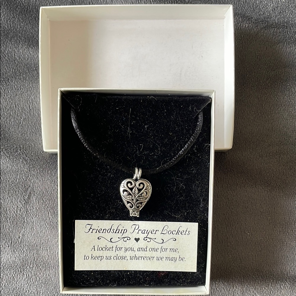 Silver Heart Locket Necklace